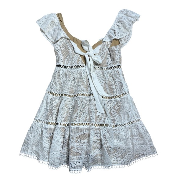 Saylor White Lace Karalyn Mini Dress Womens S - Picture 9 of 9